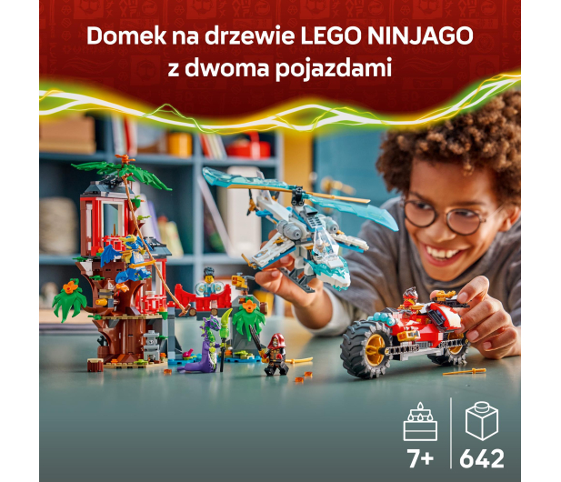 LEGO NINJAGO 71857 Bitwa ninja: domek na drzewie z pojazdami - 1473540 - zdjęcie 4